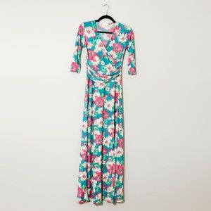Faux Wrap Maxi Dress